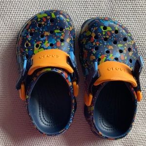 Brand crocs, for kids, they’re new, they’re beautiful.
